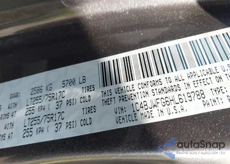 2017 Jeep Wrangler Unlimited Rubicon Recon 4X4 из США, поврежденный, VIN 1C4BJWFG6HL619788